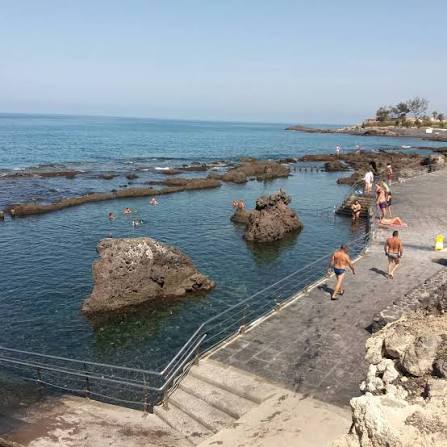 Natural ocean pools representing Alcalá natural pools