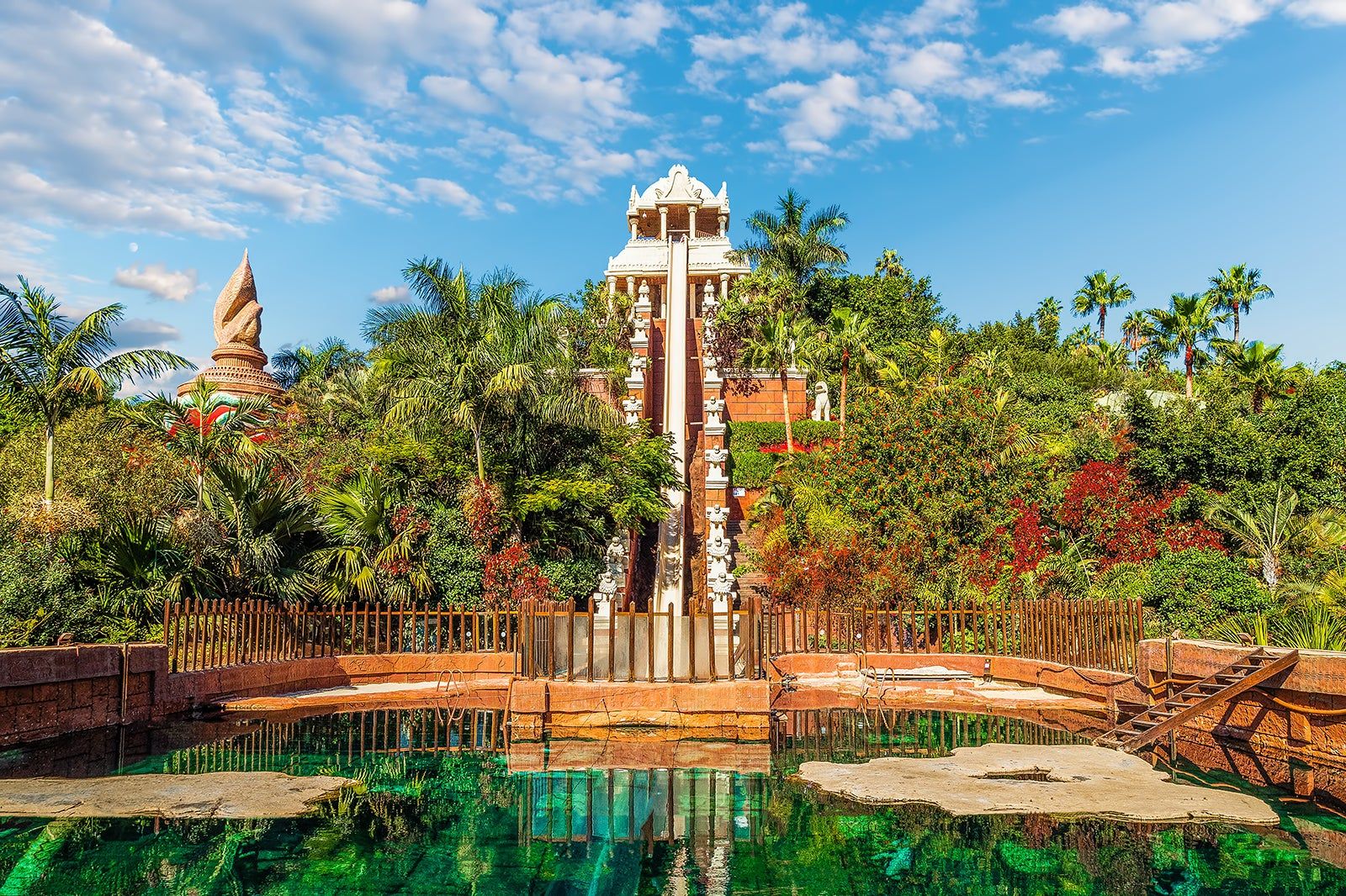Water attractions representing a family day out